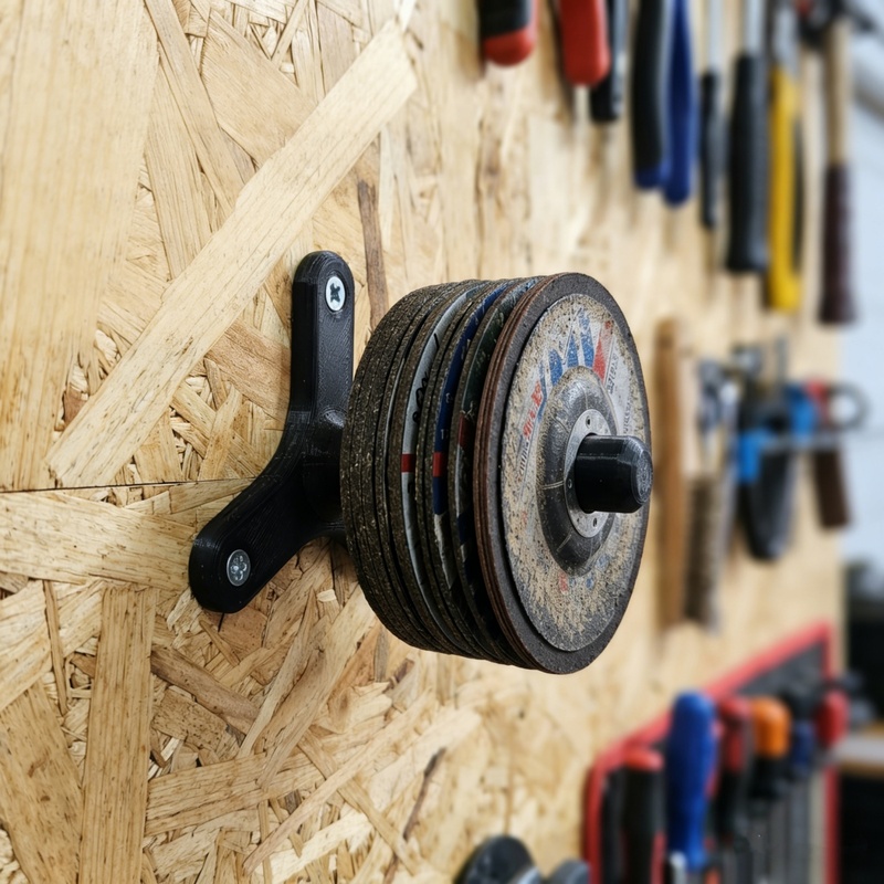 Workshop Tools Holder - ที่ยึดเครื่องเจียรแบบติดผนัง 1 ชิ้น สำหรับเครื่องเจียรมุม 125 มม.,