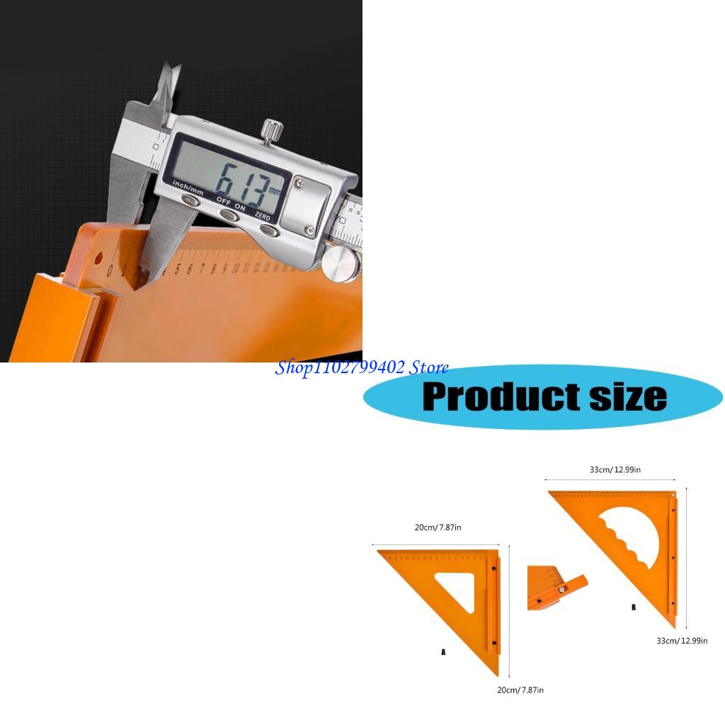 Workshop Tools In Engineering - 547F อุปกรณ์วัดมุมขวาที่แม่นยำสำหรับงานเขียนแบบก่อสร้างและงานไม้