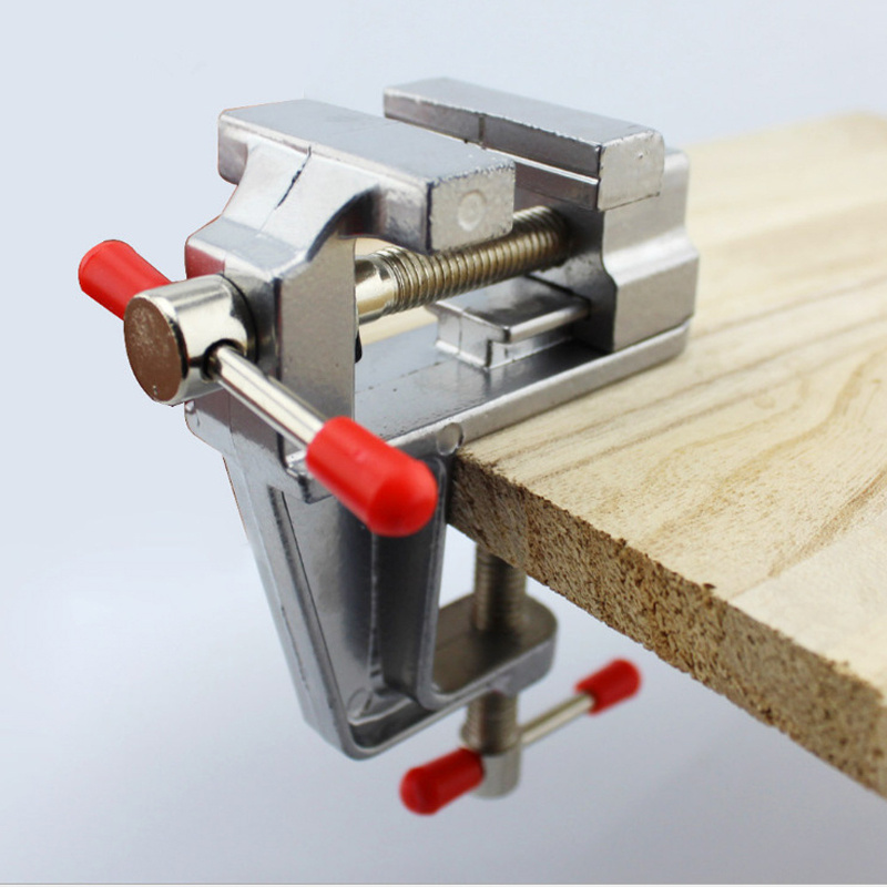 Workshop Tools Vice - 1 ชิ้น คีมจับชิ้นงานขนาดเล็กพร้อมขากรรไกรอะลูมิเนียมขนาด 3.5 นิ้ว -
