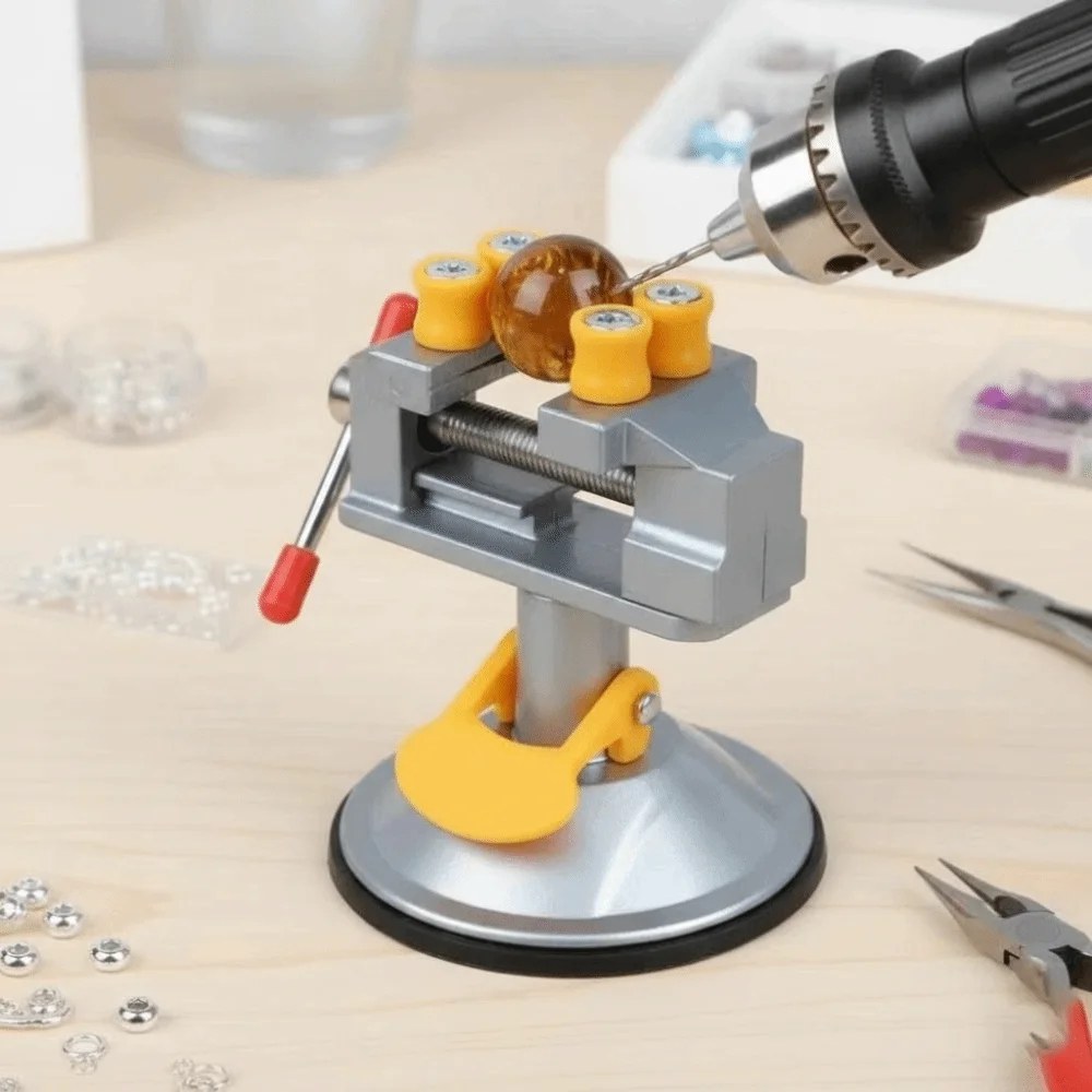 Workshop Tools Vice - ขาตั้งเครื่องมือช่างแบบหมุนได้ สำหรับงานเจาะ งานแกะสลัก และงานทั่วไป ปรับระดับได้