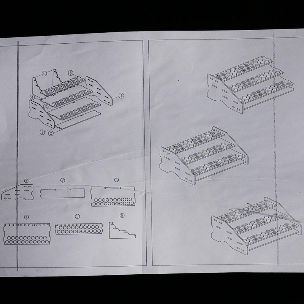 Workshop Tools Shelf - ชั้นวางสีไม้แบบมีช่องหลายช่องสำหรับจัดเก็บอุปกรณ์งานประดิษฐ์ เหมาะสำหรับใช้ในบ้าน โรงงาน หรือสตูดิโอ