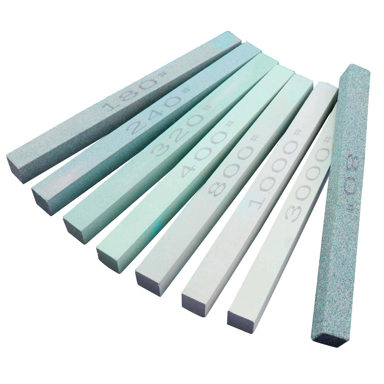 Sharpening Stone Whetstone - หินลับมีด 1 ชิ้น 80-3000 # หินลับมีดซิลิคอนคาร์ไบด์สีเขียว