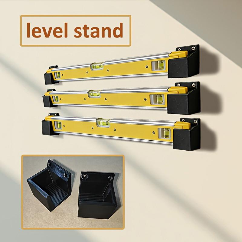 Workshop Tools Holder - ที่ยึดระดับน้ำแบบติดผนัง 2 ชิ้น พร้อมโครงสร้างที่ทนทานและติดตั้งง่าย เหมาะสำหรับการจัดเก็บเครื่องมือในโรงรถหรือโรงงาน