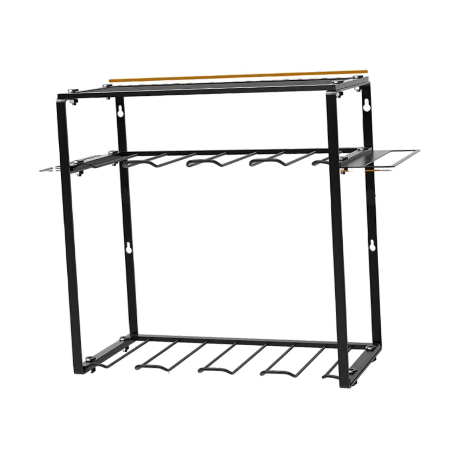 Workshop Tools Shelf - ชั้นวางอุปกรณ์เครื่องมือไฟฟ้าแบบติดผนังสำหรับโรงซ่อม ชั้นวางอเนกประสงค์สำหรับแขวนสว่านไร้สาย ไขควง ค้อน ประแจ และเครื่องมืออื่นๆ