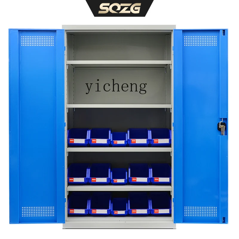 Workshop Tools Shelf - ตู้เก็บเครื่องมือสำหรับงานหนัก r5.13 ตู้เหล็ก ชั้นวางของ ตู้สองประตู สำหรับโรงงาน/อู่ซ่อม