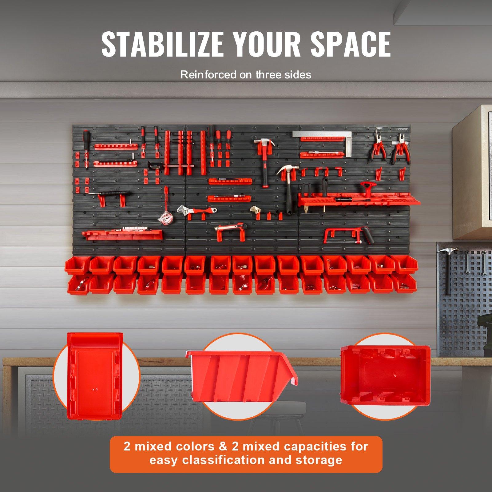ชั้นวางของติดผนังแบบ 30 ช่องสำ - Workshop Tools Shelf บทวิจารณ์และราคา