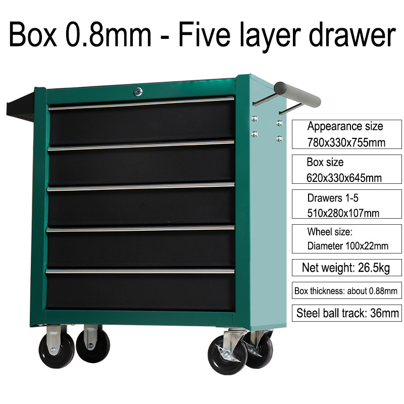 กล่องเครื่องมือแบบมีล้อเลื่อน  - Tools Trolley For Workshop บทวิจารณ์และราคา