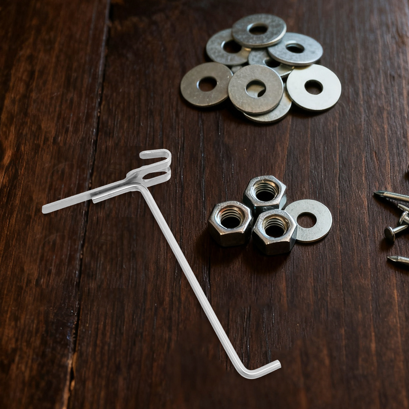 ตะขอแขวนแผ่นเหล็กสแตนเลส 6 ชิ้ - Workshop Tools Shelf บทวิจารณ์และราคา