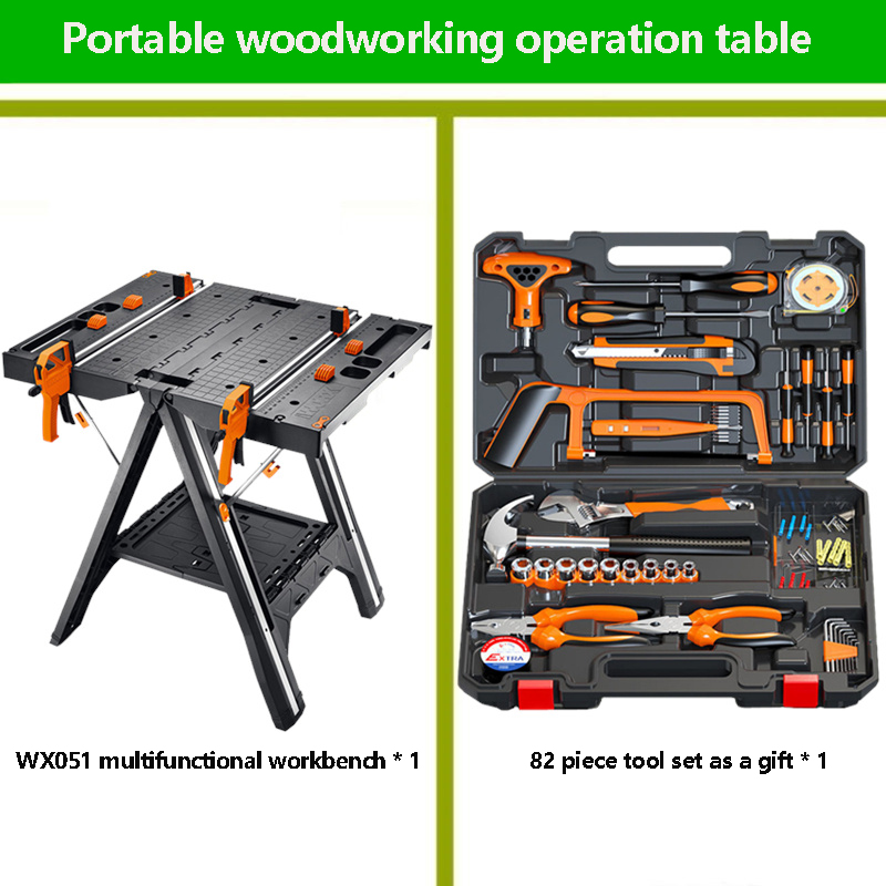 WX051 เครื่องเลื่อยโต๊ะงานไม้แ - Workbench Portable Fold บทวิจารณ์และราคา