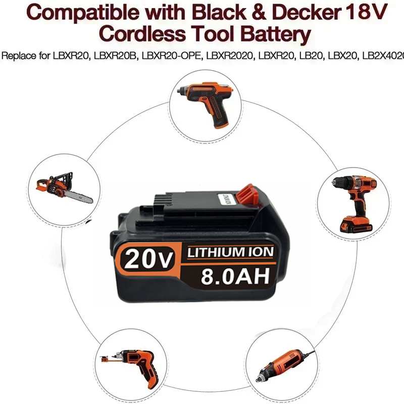 แบตเตอรี่ทดแทนลิเธียม 3.0Ah-8. - Black+Decker Tool 20V Max บทวิจารณ์และราคา